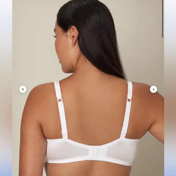 Playtex Gorgeous Look Embroidered Underwire Bra White 44D Style 7576 - Picture 6 of 10